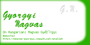 gyorgyi magvas business card